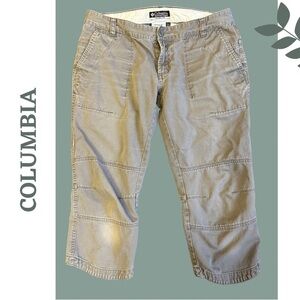 Columbia Women’s Knee Length Bermuda Shorts Grey Pockets Size 4